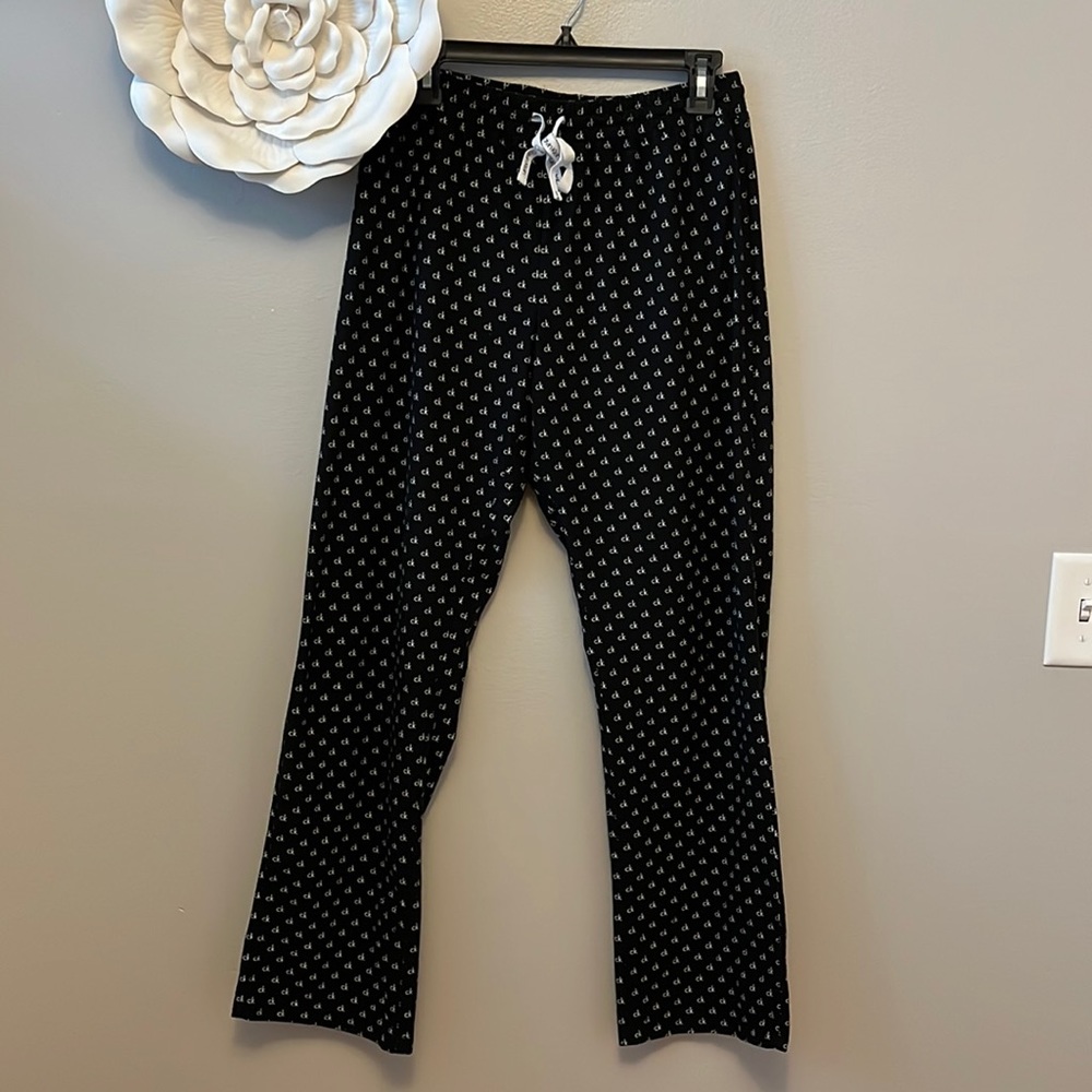 Calvin Klein pajama pants with tie waist.